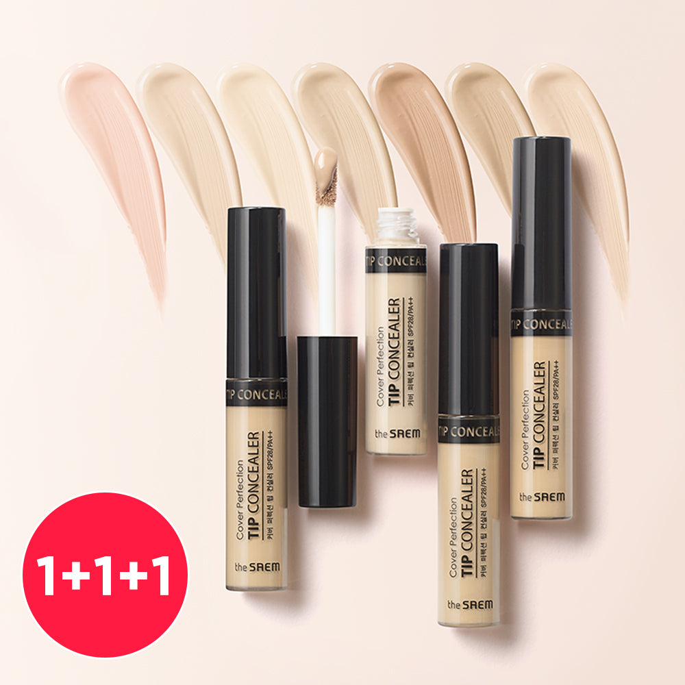 The Saem [3 pieces/crossable] Cover Perfection Tip Concealer 6.5g