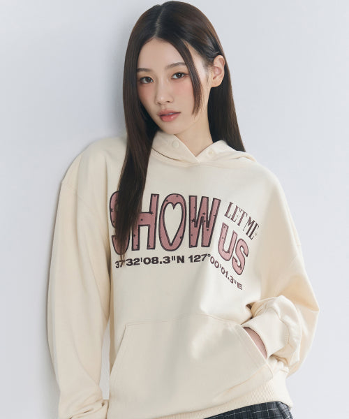 SH SHOW US STAR HOODIE (IVORY)