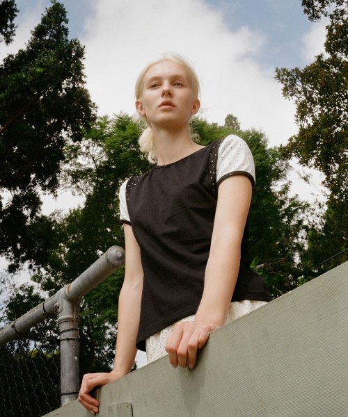 Star Block T-shirt Black