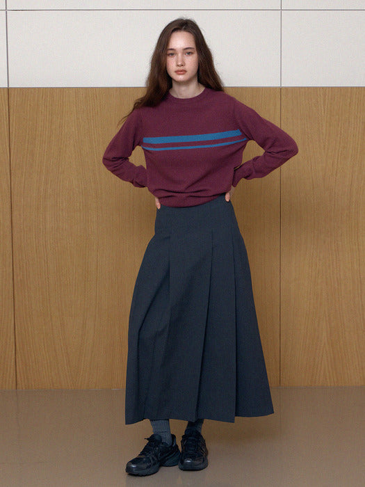 rachel long skirt - charcoal