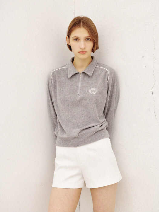 Roberts Terry Half Zip-up (Grey)