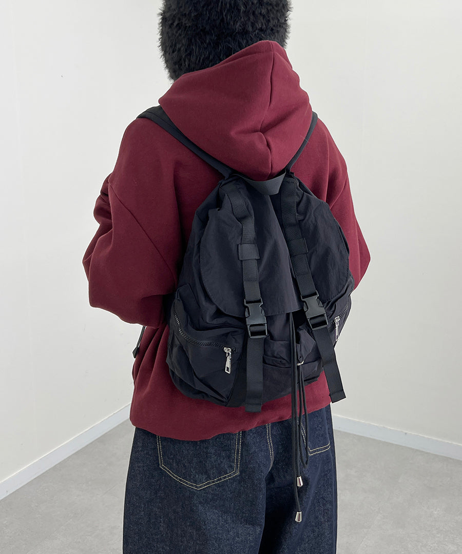Kuchimachi [student bag/straight forward delivery/slot] Berry Buckle String Backpack (5 colors)
