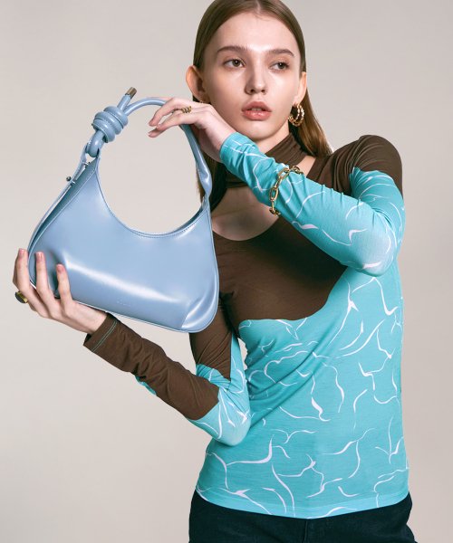 Sky Blue Rope Chain Bag