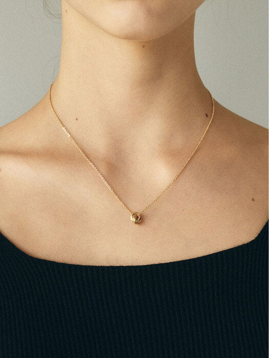 Twist infinite necklace - gold