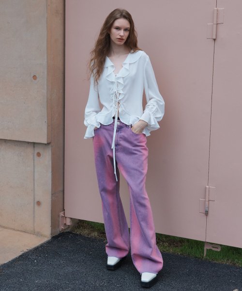 Chiffon Ruffle Blouse
