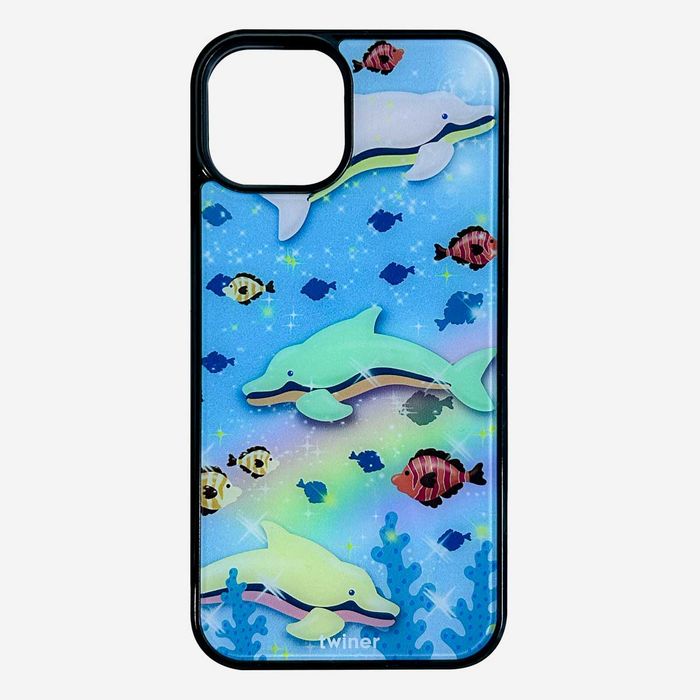 [TWS Shinyu Pick] Dolphin summer phone case (Glass/Maxafe Glass Bumper Case)