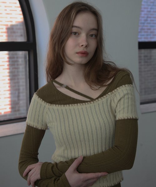 Silver Soft Strap T-Shirt [Khaki]