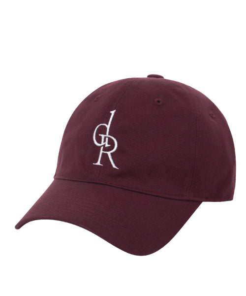 Symbol Logo Cotton Ball Cap / Burgundy