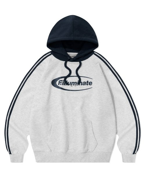 Sideline Raglan Hoodie-Light Gray