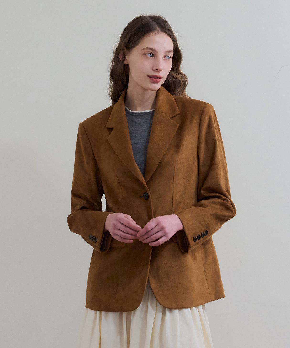 Vashka Suede Single Jacket [brown]