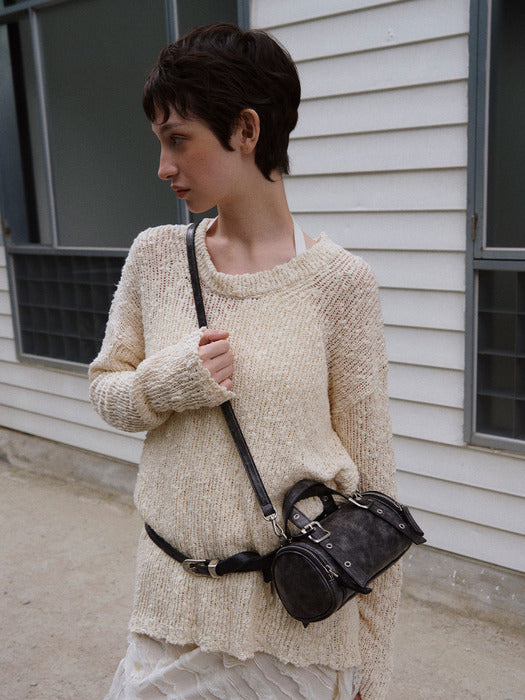 OAK BAG MINI [Crack Black]