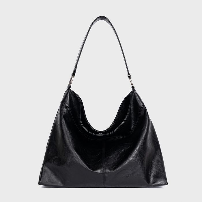 CONTOUR SHOULDER BAG (LEATHER BLACK)