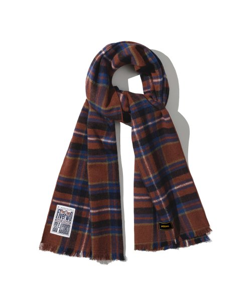 FIVETWO VINTAGE LABEL CHECK MUFFLER [BRICK]