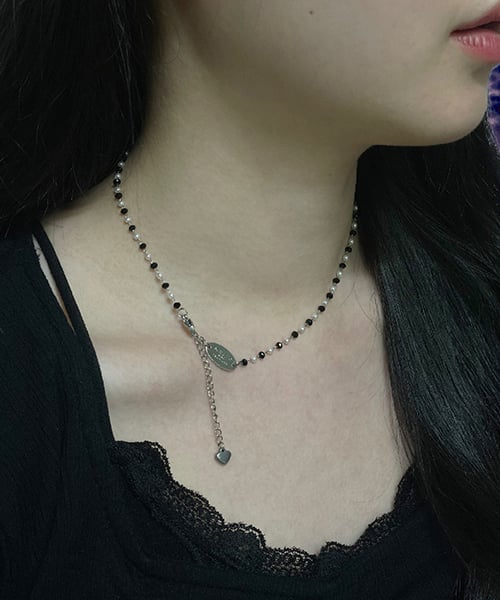 [Stainless Steel] PSC_009 Charon Bead Chain Necklace