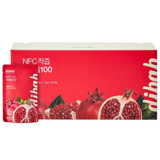 Frombio Dibab NFC 100 Pomegranate Juice 30 Packs (1 Month Supply)