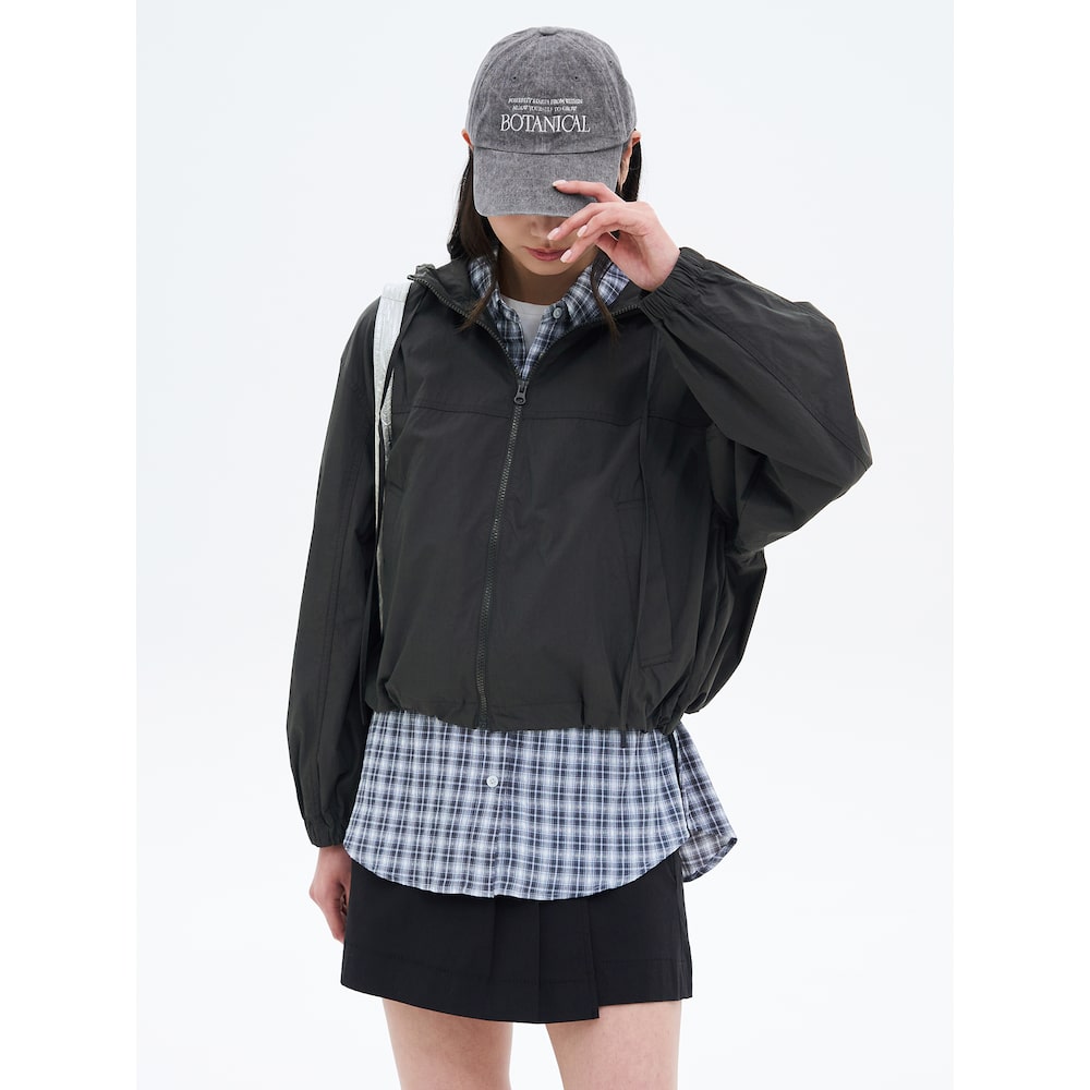 8 Seconds Cotton Nylon Short Hooded Jumper Ash (355339LY14)