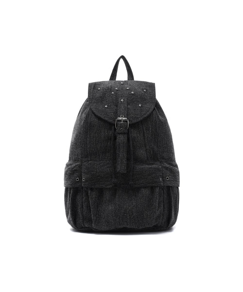 DENIM STUD STRING BAG_BLACK(IK2EFMAB41A)