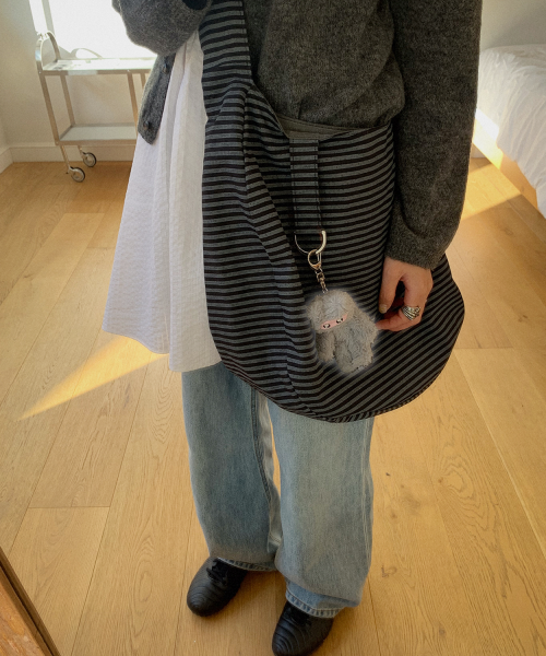 REVERSIBLE STRIPE BAG