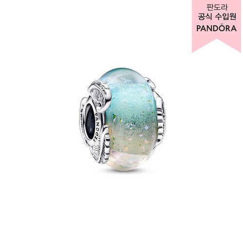 Multicolor Murano Glass & Curved Feather Charm_792577C00