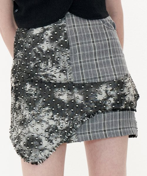 Frill Skirt [Tie-Dye Check]