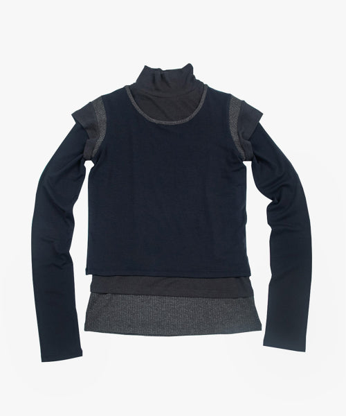 Three-in-One Layered Top / Navy