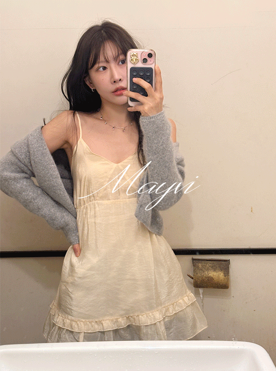 Underbee [Spring Derby🌼/Mayvi/Spring] Annie Frill Layered Dress (2 colors)