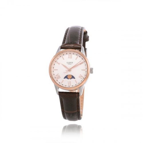 El Clasico Moonphase Leather Watch LL2M20971CGR