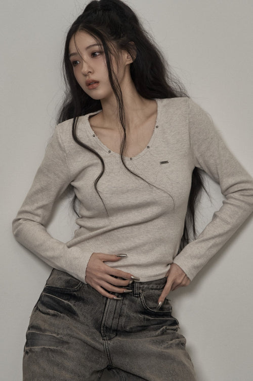 Damage Study T-shirt (beige)