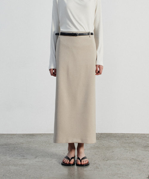 NOTIA STANDARD FIT LONG SKIRT - BEIGE - SIZE & LATE | Musinsa