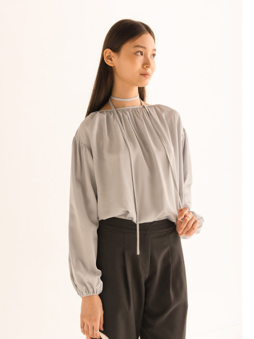 Blouse with Moonlight - Sky Blue