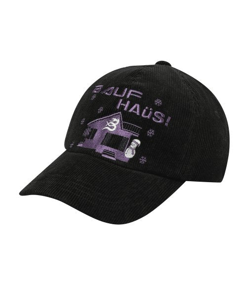 HAUS Flame Corduroy Ball Cap [Black]