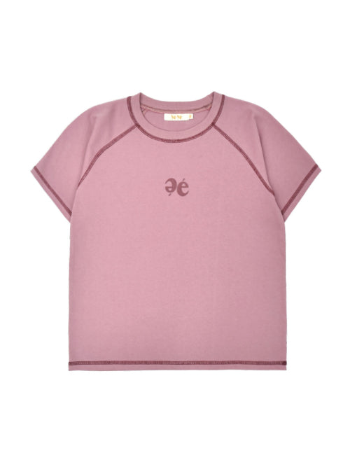 Stitch Point Raglan Short Sleeve - Pink