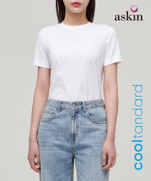 Women's Cooltandard Basic Crew Neck Short Sleeve T-Shirt [White]