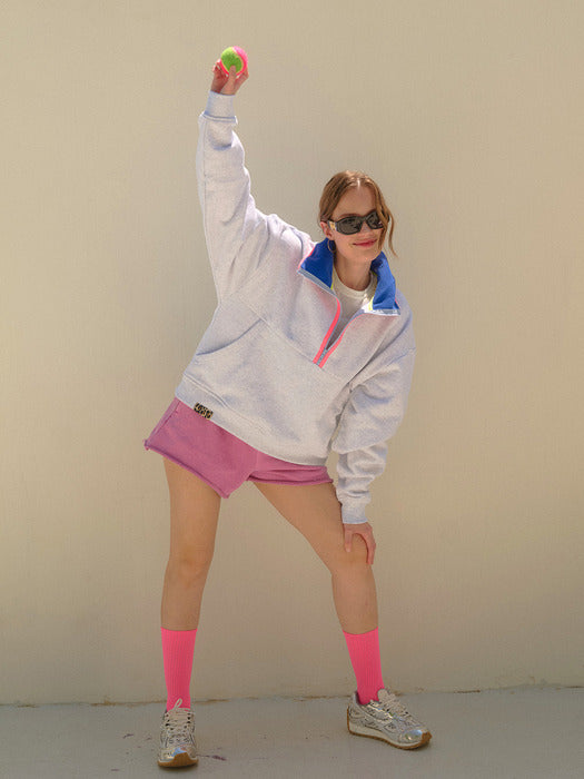 Melange Joie Half-Zip Sweatshirt