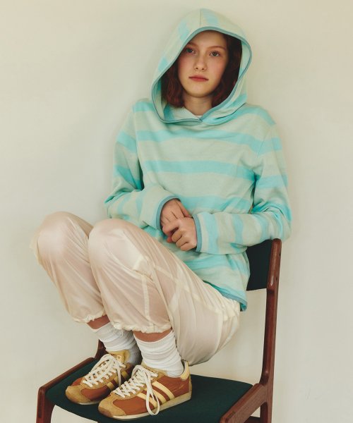 Stripe hoodie sky