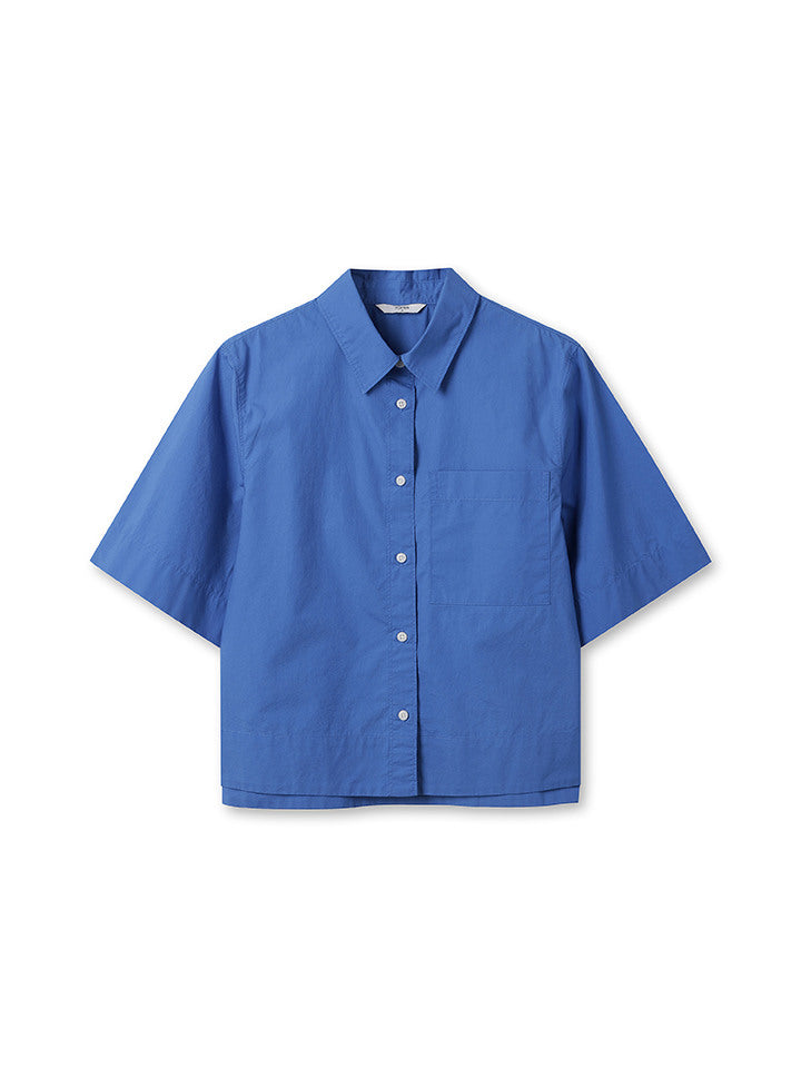 Top10 Women) Poplin Short-Sleeved Shirt_MSF2WC2521RBL