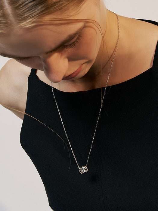 Bold lilies pendant necklace