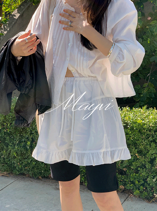 Underbee [Spring Thebi🌼/Mayvi/Guest Look/Spring] Dollo Frill Skirt (2 colors)