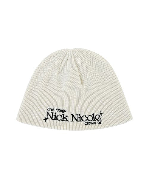 BLINK LOGO LETTERING BEANIE_CREAM