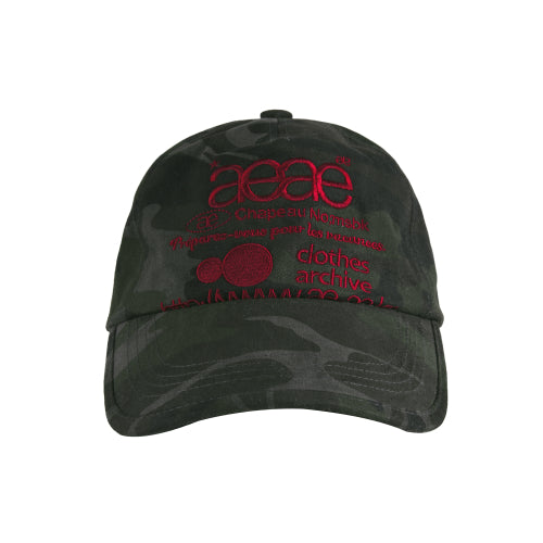 AEAE WEB LOGO CAMO 5パネルキャップ - [ブラック] - サイズとレビュー | MUSINSA