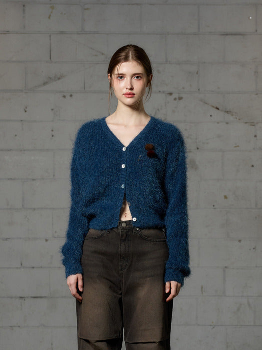 DIANA KNIT CARDIGAN - BLUE