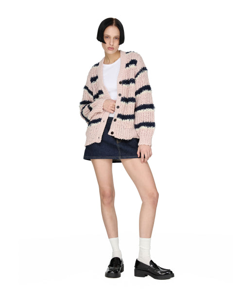 Blended Overfit Cardigan, PINK