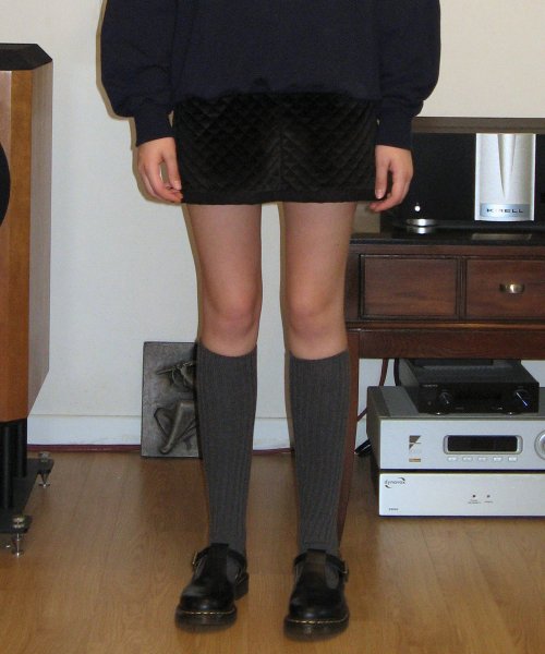 PADDING MINI SKIRT (BLACK)