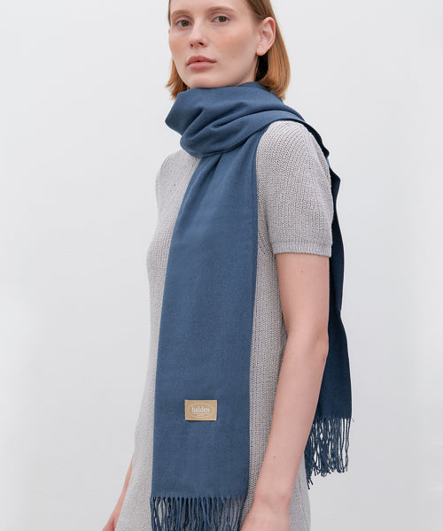 solid soft muffler (M027_blue grey)