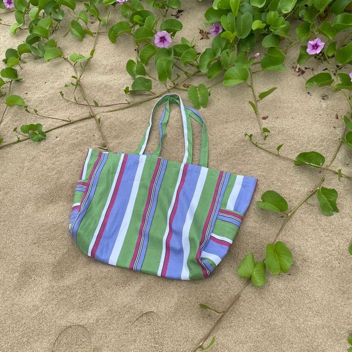 Color striped beach bag Color striped beach bag