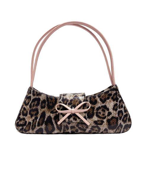 ★TTMAB★新作★Ribbon small baguette Bag_Baby Leopard TTMAB Ribbon Small Baguette Bag - Baby Leopard - Size