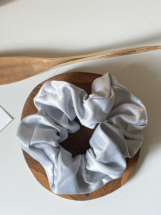 Glossy Satin Scrunchies [AiryBlue]