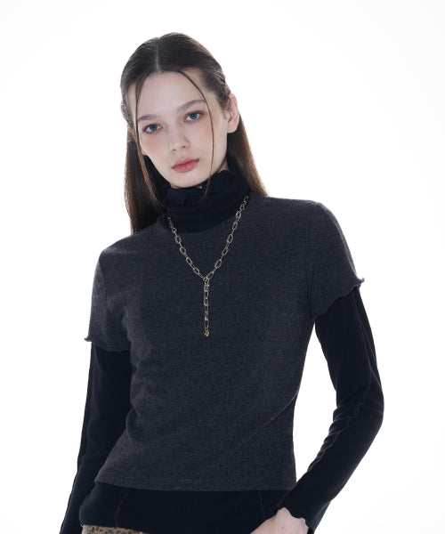 L14 Layered T-Shirt Set (Charcoal)