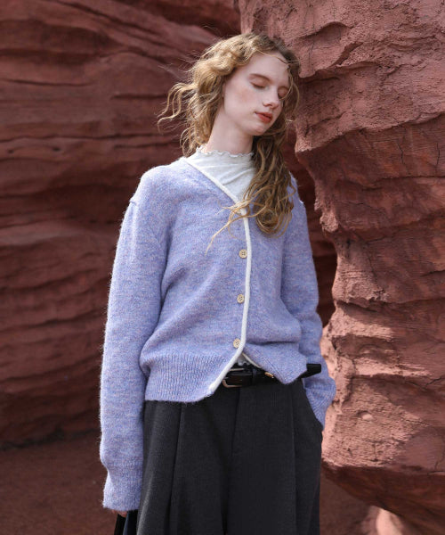 Crybaby color-block cardigan