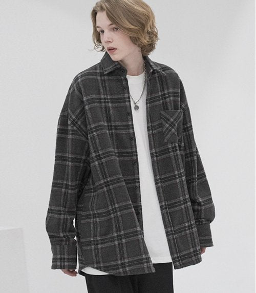 Frederick Overfit Wool Check Shirt
